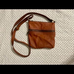 Brown Fossil crossbody purse
